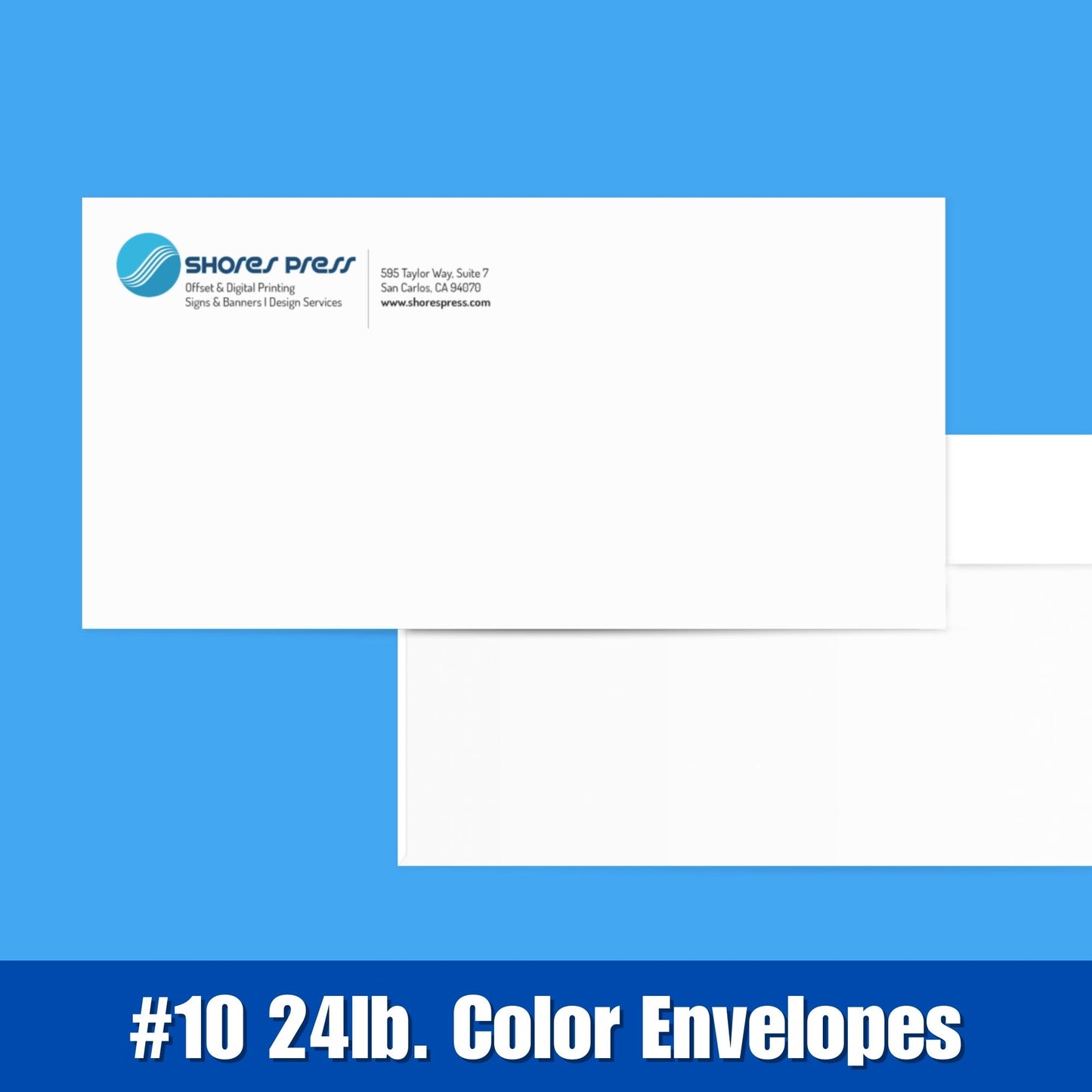 No. 10 CMYK full color process enveles