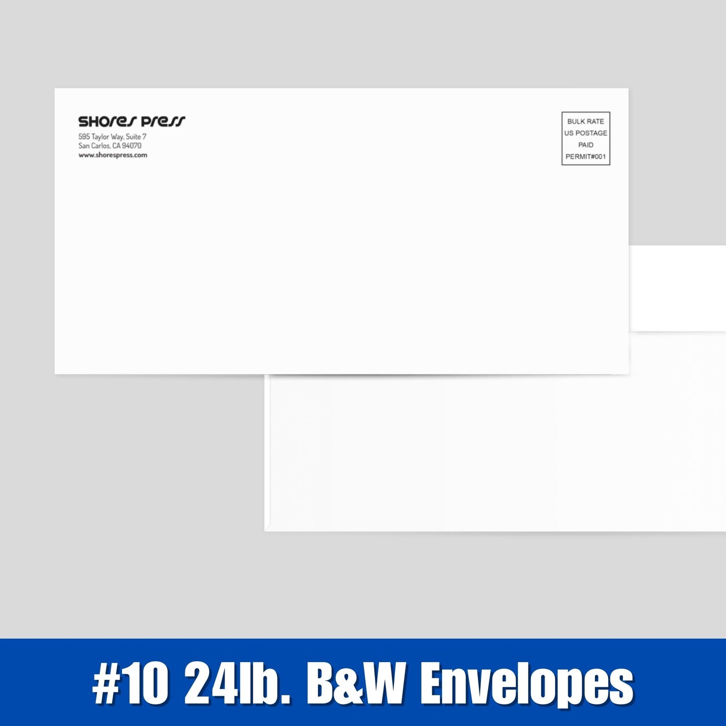 B&W No. 10 regular enveopes with Bulk Rate
