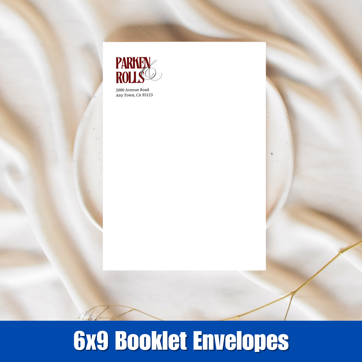 6x9 Catalog Envelope_Pantone Burgundy & Black