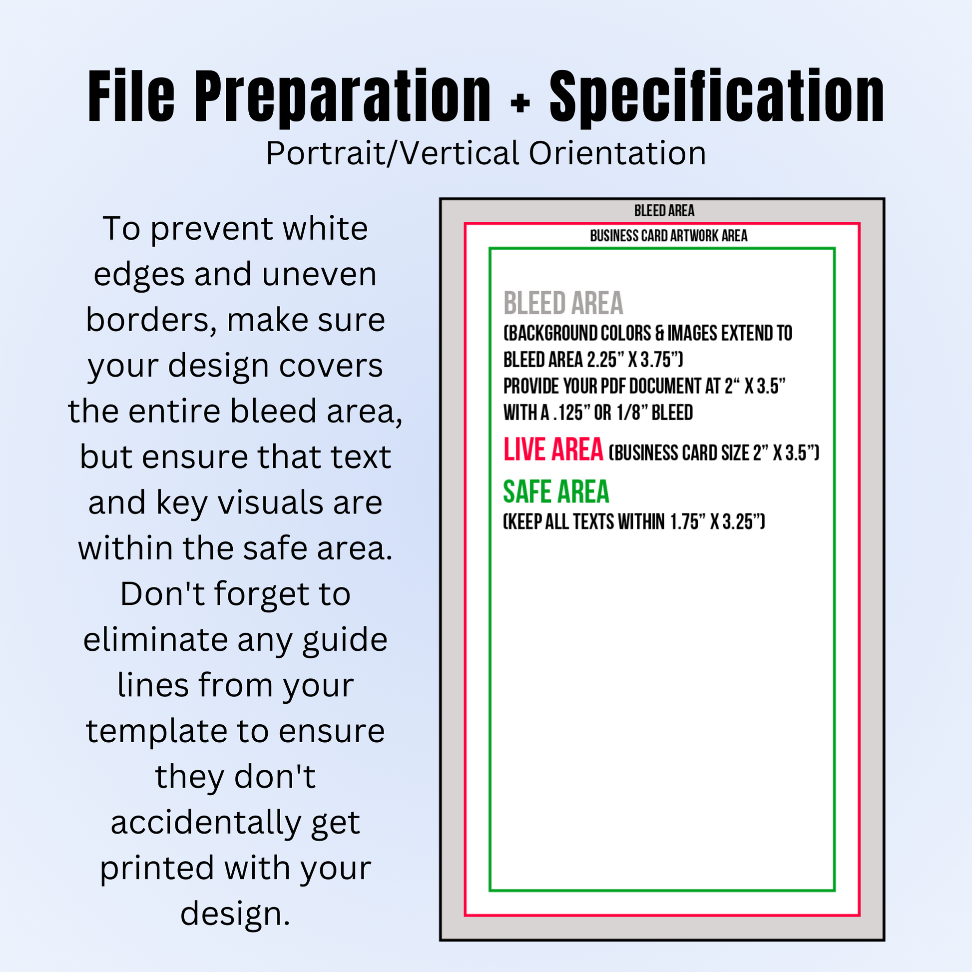 Shores Press_Vertical Business Card File Preparation