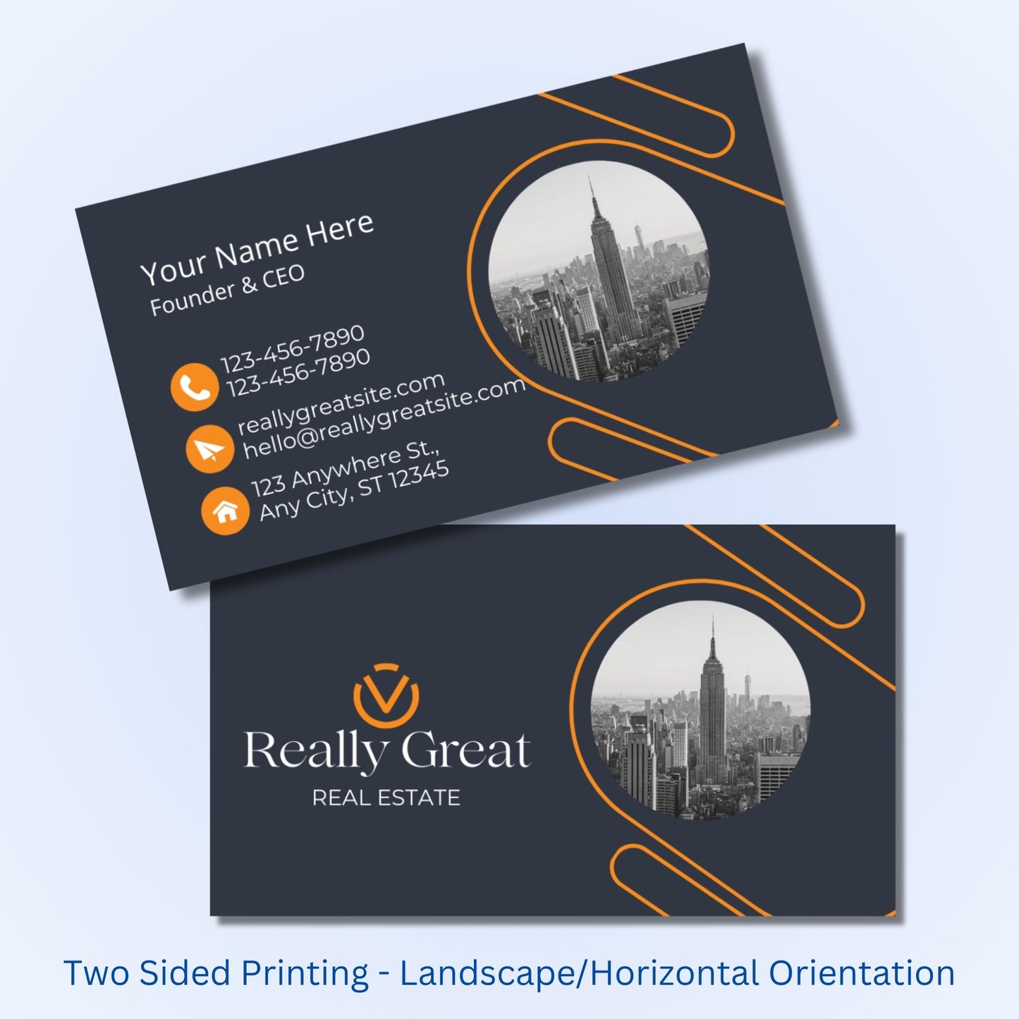 Business Cards - Two Sided - Full Color + SoftTouch Coating