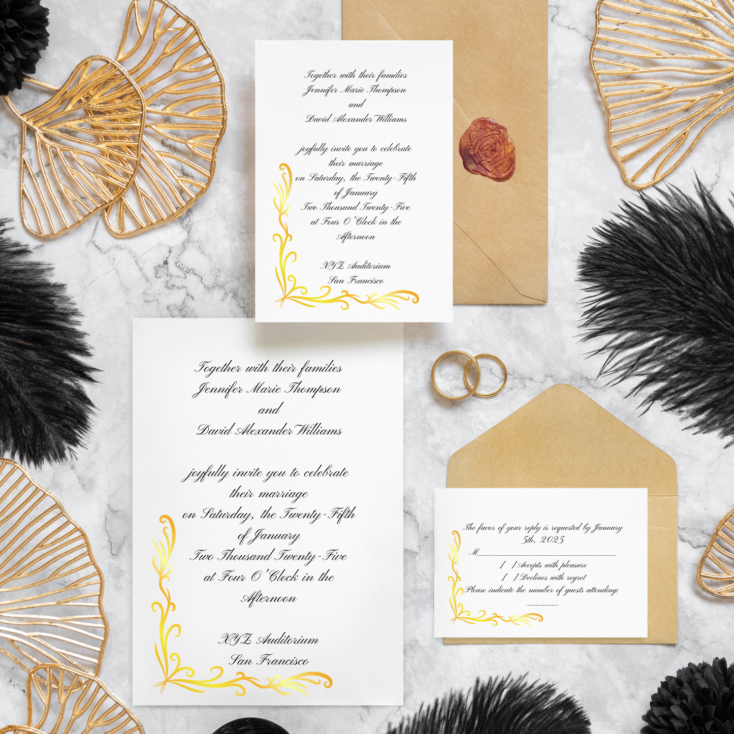 A-2 Invitations (Foldover Cards)