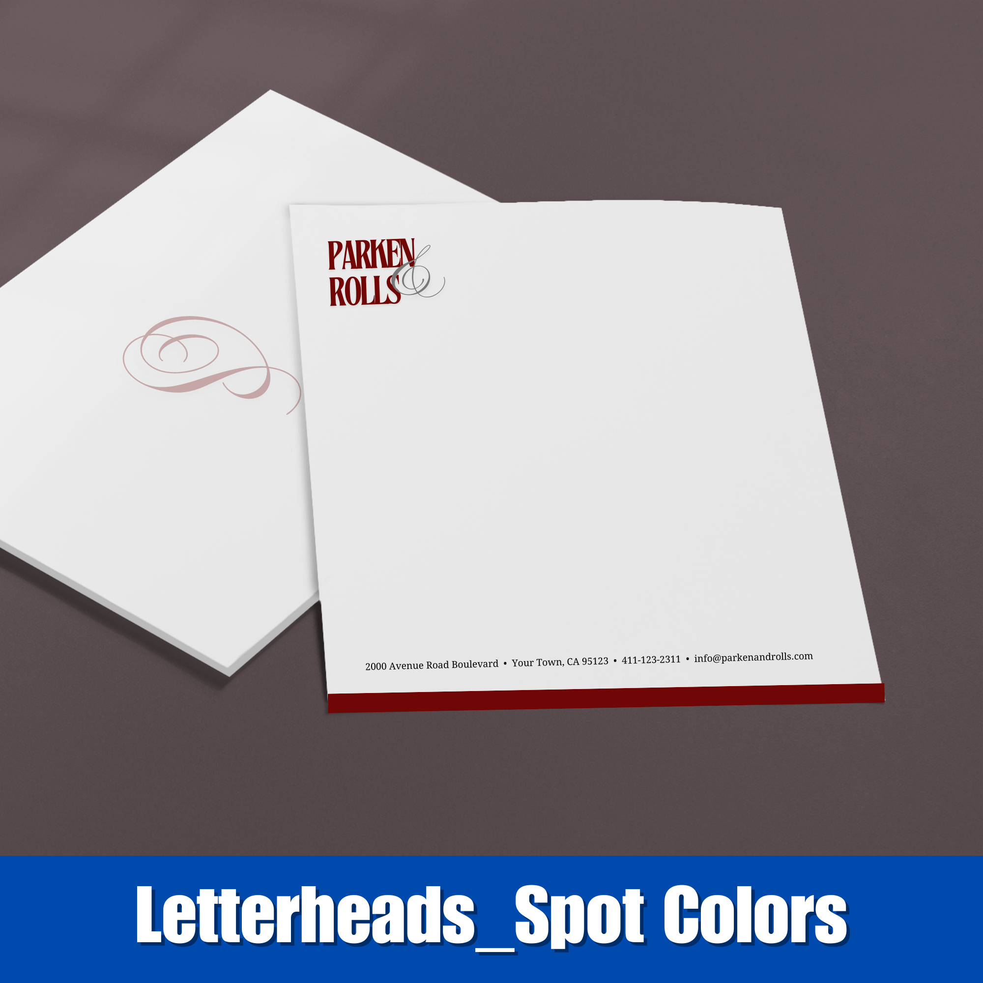Spnt Color Letterheads_Pantone® Spot Color & Black – Shores Press